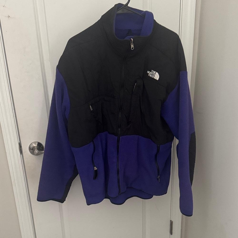 The North Face Black and Purple Fleece Jacket